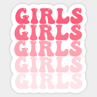 Pink Girls Sticker